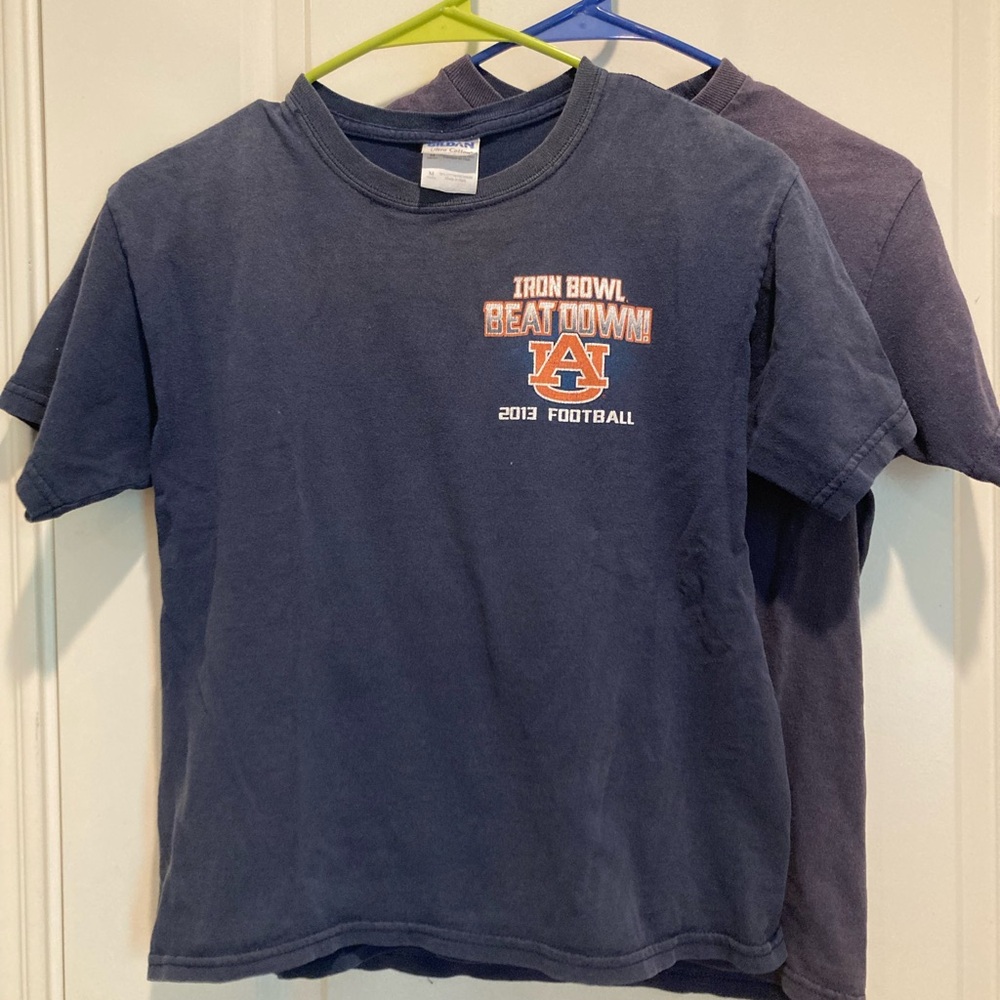 Boy’s Iron Bowl Beatdown Navy T-Shirts (bundle of both) from 2013 size Medium.